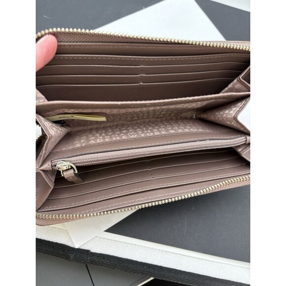 Kate Spade Light Brown Large Continental Wallet Full Zip Around NEW - Picture 5 of 8